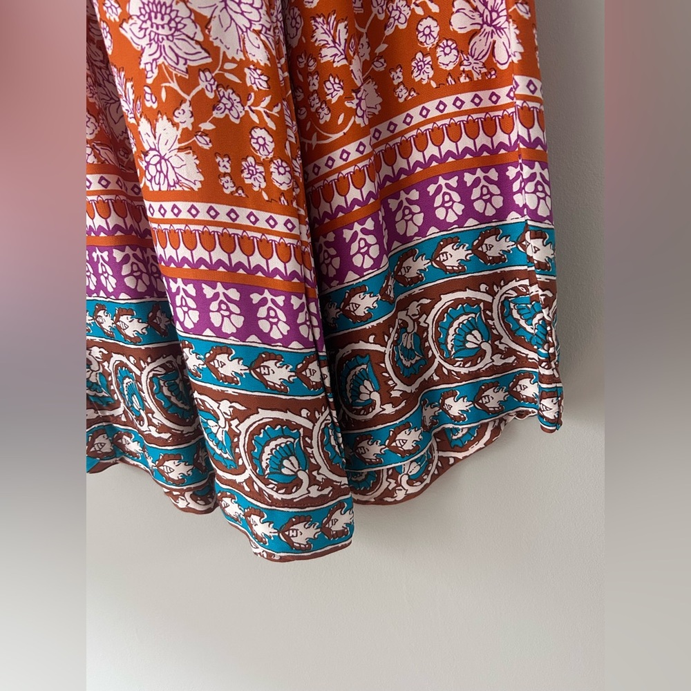 Anthropologie Petite Smocked Wide-leg Pants - Picture 6 of 6